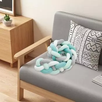 4-прядная крутая подушка с плетеным дизайном, мягкая дышащая подушка из полипропиленового хлопка, универсальный коврик для домашних животных 1M