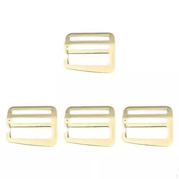 4 пряжки G Hook Wave 1,5-дюймовая металлическая фурнитура для ремня рюкзака и сумки Light Gold