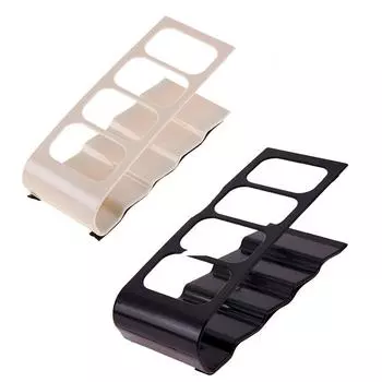 4-ячеечный ящик для хранения косметики, прочный акриловый органайзер для канцелярских принадлежностей для домашнего офиса чёрный