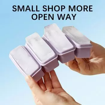 4 ячейки силиконовые кубики льда лотки с крышкой самодельные формы для мороженого контейнер для заморозки еды для коктейлей морозильник кухонные инструменты бежевый