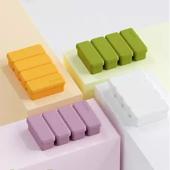 4 ячейки силиконовый поднос для заморозки с крышкой антипригарный мягкий поднос для кубиков льда для охлаждения коктейлей пива соков
