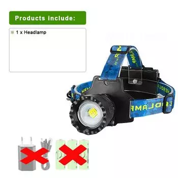 4 ядра 120 Вт светодиоды мощный налобный фонарь перезаряжаемый налобный фонарь 3 режима водонепроницаемый налобный фонарь дальнего действия 1500 м Without batteries charger