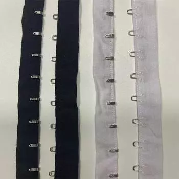 4 ярда(3,6 метра) Хлопчатобумажная ткань шириной 3 см, черные/белые глаза, крючок, пряжка, зажимы для платья, аксессуары для одежды 5 Yards белый