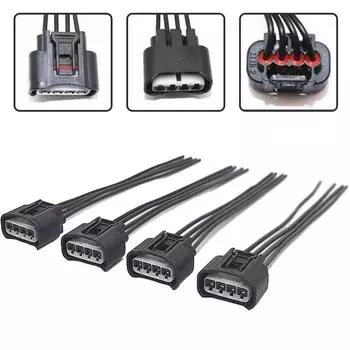 4 Разъем провода катушки зажигания для Toyota Camry 2002-2009 Rav42001-08