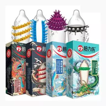 4 различных стиля презервативов с шипами, женская стимуляция точки G, вагинальная стимуляция, ребристые, в горошек, 8 шипованных рукавов и 4 ультратонких презерватива