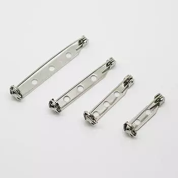 4 размера, 20 шт., железная брошь, основа, задняя планка, держатель для бейджа, безопасные замки, DIY ювелирные изделия, аксессуары 2.0cm 20pcs