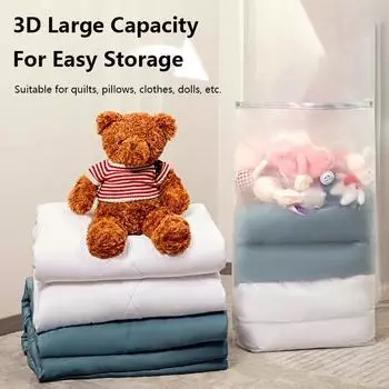 4 размера безвоздушный вакуумный мешок с вакуумной запайкой Компактный герметичный безвоздушный вакуумный компрессионный мешок для хранения подушек, одеял, одеял 80x56x32cm