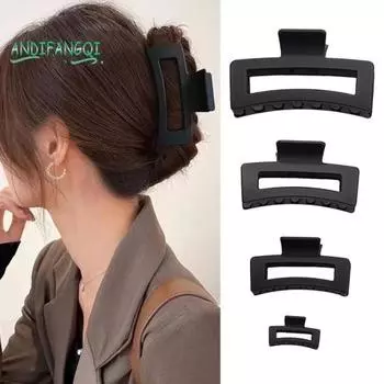 4 размера матовый коготь для волос в корейском стиле - весенний дизайн, противоскользящая задняя часть головы, зажим для челки, аксессуары для волос для головного убора 4.5cm