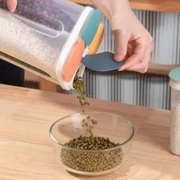 4 решетки кухонный ящик для хранения хлопьев герметичная банка для хлопьев пластиковый пищевой контейнер влагостойкий зерновой бак спагетти сохраняющий свежесть коробка