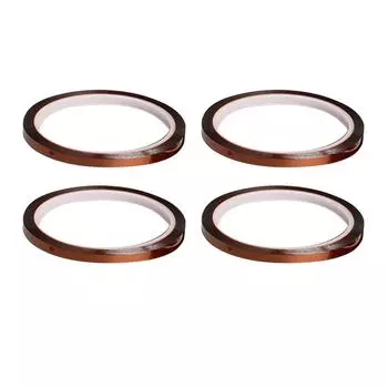 4 рулона 0,5 см x 33 м термоленты, термостойкая изолирующая сублимационная термолента