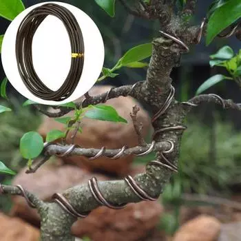 4 рулона 10 м проволока для бонсай из анодированного алюминия, гибкая гибкая красочная сделай сам, садовые растения, кабель для моделирования, металлический набор инструментов для обучения бонсай зелёный