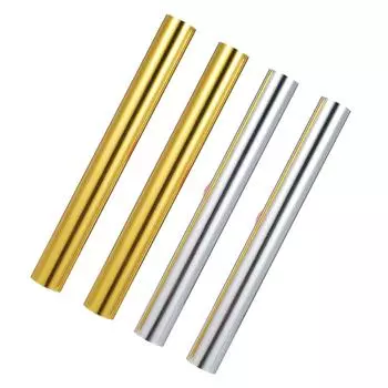 4 рулона золотой и серебряной горячей фольги, рулон горячей фольги, используемый с ручкой из горячей фольги Hot Stamping Paper разноцветный