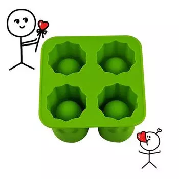 4 сетки креативные формы для льда из пищевого силикона для дома и отдыха на природе кемпинга пикника многоцелевые прочные летние инструменты для изготовления стаканчиков для льда S