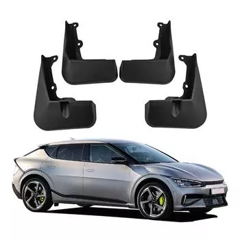 4 Sets New Car Black Mudguard Cover Trim with Screws Fit For Kia V6 GT 2022 2023