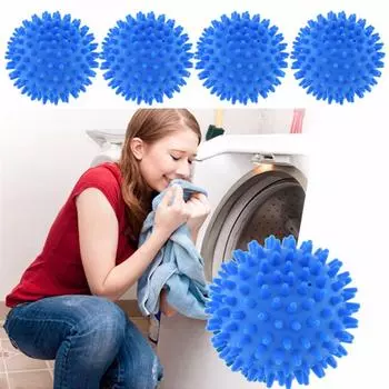 4 шарика для сушки белья, стирка белья, сушка ткани, шарики для умягчения тканей, чистка дома