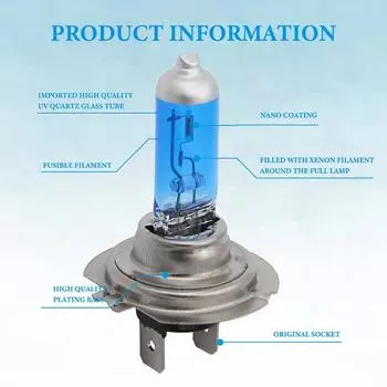 4 шт 100 Вт галогенные лампы H7 светодиодные лампы 12 В белые противотуманные фары автомобильные лампы фары лампы