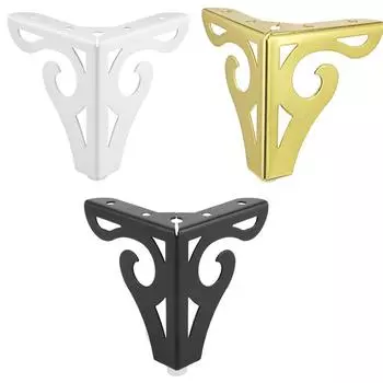 4 шт. 10/12,5 см полые резные металлические ножки для мебели, ножки дивана, ножки для шкафа, стола, кровати с винтами, уровень для мебели