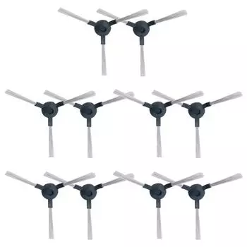 4 шт./10 шт. боковая щетка, черно-белая, новая, замененная 4pcs