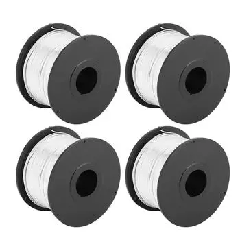 4 шт. 110 м длина 0,8 мм диаметр стальной арматурной проволоки для автоматической машины для вязки арматуры серебряный