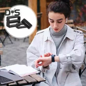 4 шт. 12/14/16/18/20/22/24/26 мм силиконовый ремешок для часов петля держатель ремешка для наручных часов петля застежка для смарт-часов сменные аксессуары 16mm чёрный