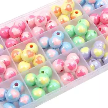 4 шт. 14/16 мм акриловые бусины кремового цвета, гладкие бусины с сердцем любви для изготовления ювелирных изделий, очаровательное украшение «сделай сам» about 14mm 4pcs жёлтый