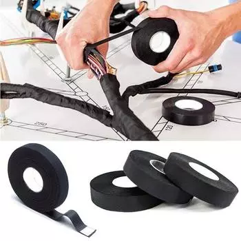 4 шт., 15 м/рулон, термостойкая лента, коропласт, клейкая автомобильная тканевая лента для автомобильного жгута проводов, тканевый ткацкий станок, электрическая нагревательная лента 4PC