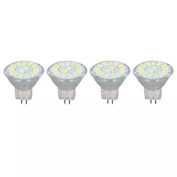 4 шт. 15 светодиодных ламп MR11 5 Вт 500 лм с двухконтактным цоколем, лампа для ландшафтного точечного освещения для гостиной, холодный