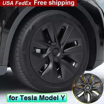 4 шт. 19-дюймовые колпачки ступицы колеса Cyclone для Tesla Model Y 2023, колпачки ступицы колеса, полная замена обода, аксессуары ModelY 2022