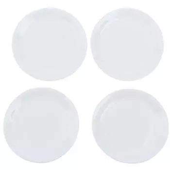 4 шт. 1:12 миниатюр кукольных домиков белые круглые тарелки тарелка кухонные принадлежности игрушки One Size