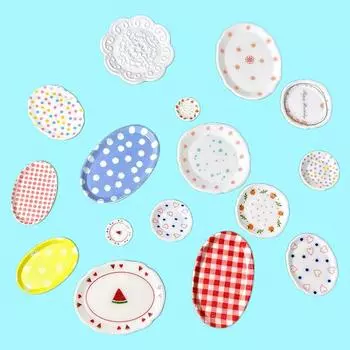 4 шт. 1:12 Миниатюрная тарелка для кукольного домика Поднос для обеденной тарелки Кукольный домик Мини-кухня Посуда Украшения Игрушка Кукольный дом Аксессуары