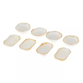 4 шт. 1:12 миниатюрных тарелок для кукольного домика, тарелка для еды, поднос для торта, кухонный декор 2#-4Pcs