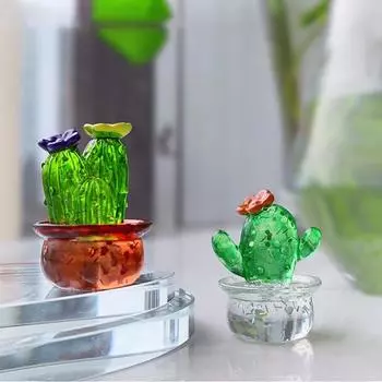 4 шт. 1:12 Миниатюрный кукольный домик, кактус, суккулент, горшечное растение, бонсай, украшение для автомобиля