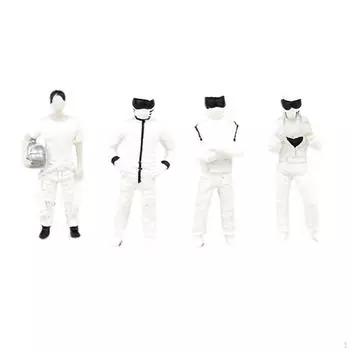 4 шт. 1:64 Фигурки Модель Крошечные Люди для Микро Ландшафта DIY Сцена Песок Стол