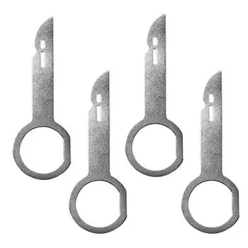 4 шт./1 шт. инструмент для снятия автомобильного радио, ключ для снятия автомобильного радио, инструмент для извлечения, металлический штифт, адаптер для разборки радио, простота в эксплуатации