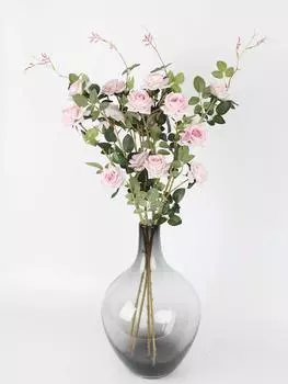 4 шт. 20 головок 82 см длинный стебель искусственный цветок розы искусственный шелк цветок для свадьбы невесты дня рождения вечеринки столы украшения дома цветочные красный