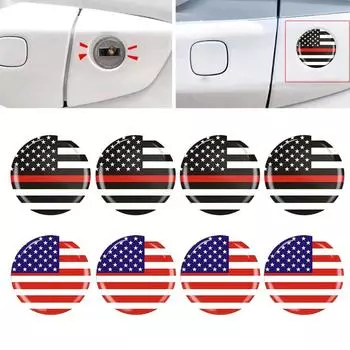 4 шт. 20 мм американский флаг автомобильный замок замочная скважина наклейки наклейка автомобильный замок двери протектор декоративные крышки автомобильные наружные аксессуары
