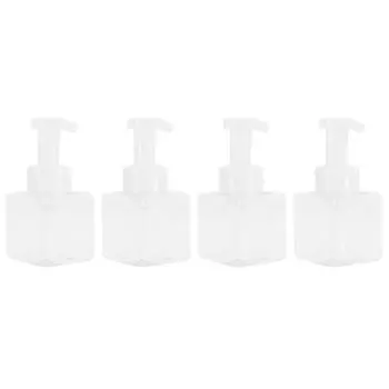 4 шт 250 мл прозрачные пластиковые бутылки с насосом для мыла дозатор для пенящегося мыла многоразового использования в путешествиях