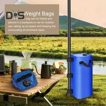 4 шт. 25 л мешок для утяжеления воды с навесом, водонепроницаемый, ветрозащитный, прямоугольный, прочный, откидывающийся тент, тент от солнца, зонт для патио, беседка, сумка для утяжеления ног синий