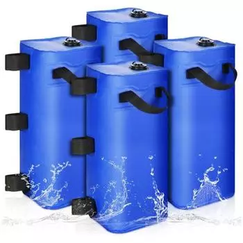 4 шт. 25л тент мешок для воды водонепроницаемый ветрозащитный прямоугольный прочный тент-палатка от солнца синий