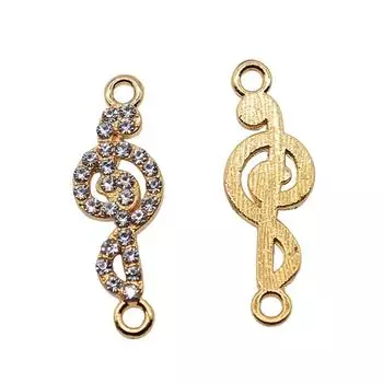 4 шт., 29x10 мм, разъем для заметок, подвески золотого цвета, ювелирный материал, бренд: WYISYWG