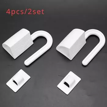 4 шт./2 комплекта Защита от защемления пальцев в дверном проеме, Дверная петля, Дверной замок, Защитная дверь, Дверной фиксатор Carmen, Подвеска на дверь, Защита от закрывания двери, Ограничитель дверного проема 4pcs/2set