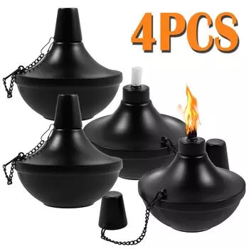 4 шт/2 шт модернизированные настольные фонарики 20 унций заправляемый факел с фитилем для патио вечеринки сада двора ландшафта снаружи