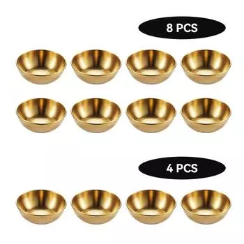 4 шт. 2 шт., посуда из нержавеющей стали с золотым соусом, наборы сервировочных блюд для закусок, приправ, тарелок для специй, кухонная посуда