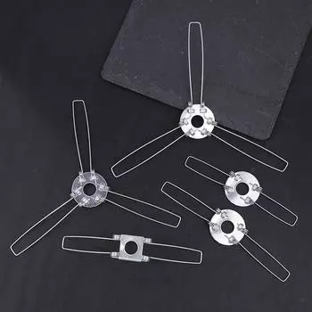 4 шт. 2-вилки 3-вилки оцинкованный фиксирующий пружинный зажим пружинная пряжка для фиксации абажура шрапнель своими руками для подвесных ламп фонари 2 forks -100mm