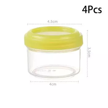 4 шт. 35 мл контейнеры для салатной заправки, пластиковые контейнеры для соуса с закручивающейся крышкой и крышкой, аксессуары для ланч-боксов