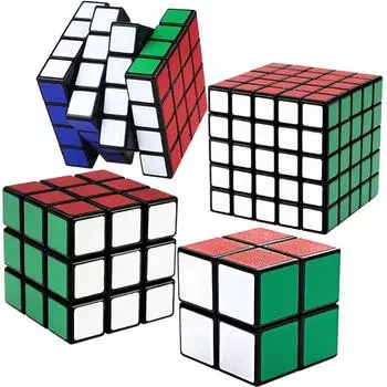 4 шт. 3*3 2*2 4*4 5*5 ShengShou 222 333 4x4 5x5 наклейки Pazel Cube венгерский набор головоломок Sengso Sengshou игра для тренировки мозга