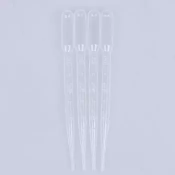 4 шт., 3 мл пластиковая пипетка для моделирования капельницы для краски