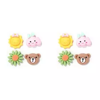 4 шт. 3D DIY мультяшные наклейки водонепроницаемые эстетические наклейки на бутылки для детей и взрослых