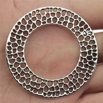 4 шт. 49x49 мм Подвески Венок Большой Круглый Круг Подвески Сплав DIY Аксессуары Для Изготовления Ювелирных Изделий