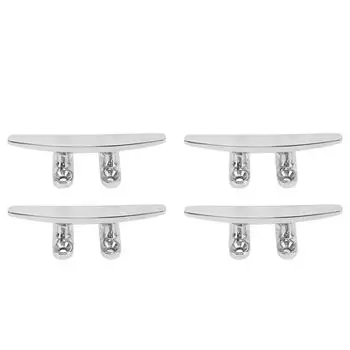 4 шт. 4-дюймовая швартовочная утка для лодки из полированной нержавеющей стали 316, палубный канат для скоростной яхты